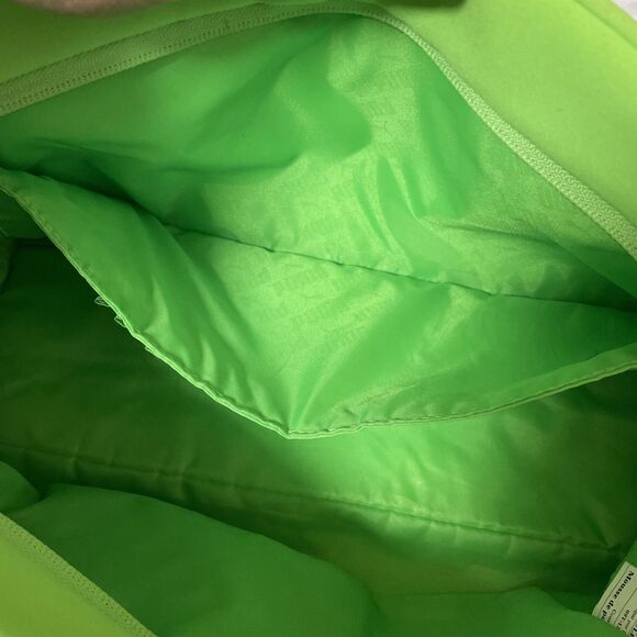 Vintage Puma Oversize Hand Bag Green Neon Polyester Neoprene Y2K - Picture 9 of 14
